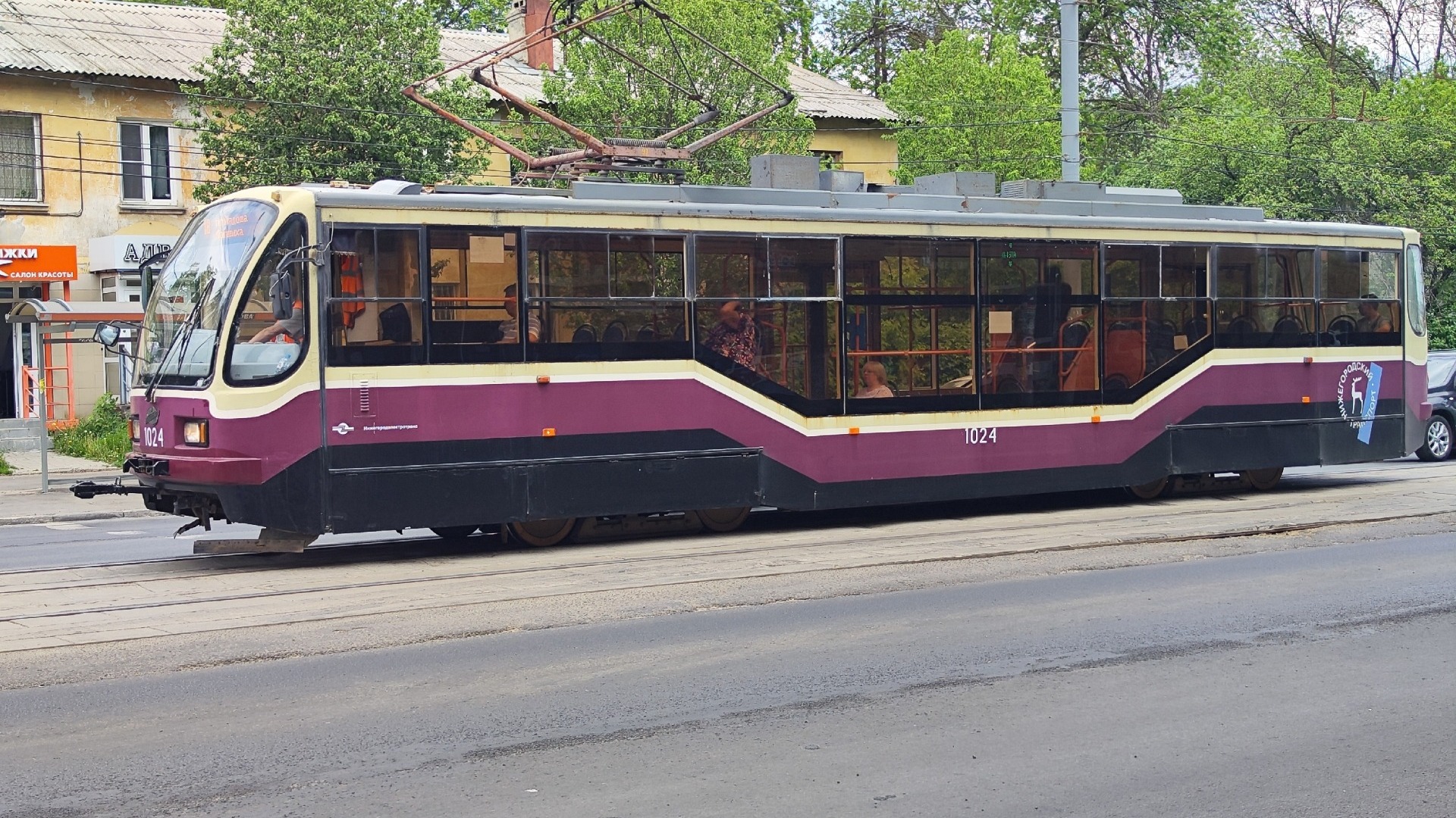 Трамвай попал в ДТП в Нижнем Новгороде