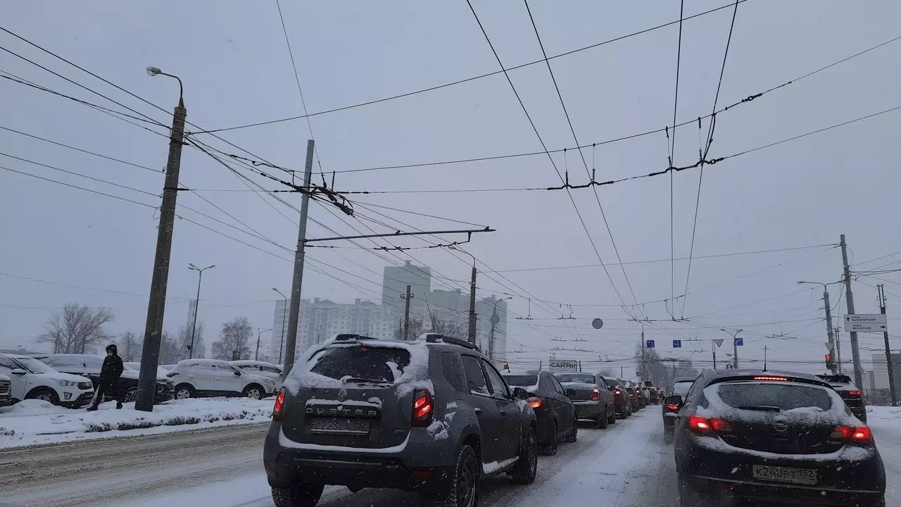 10-балльные пробки образовались в Нижнем Новгороде