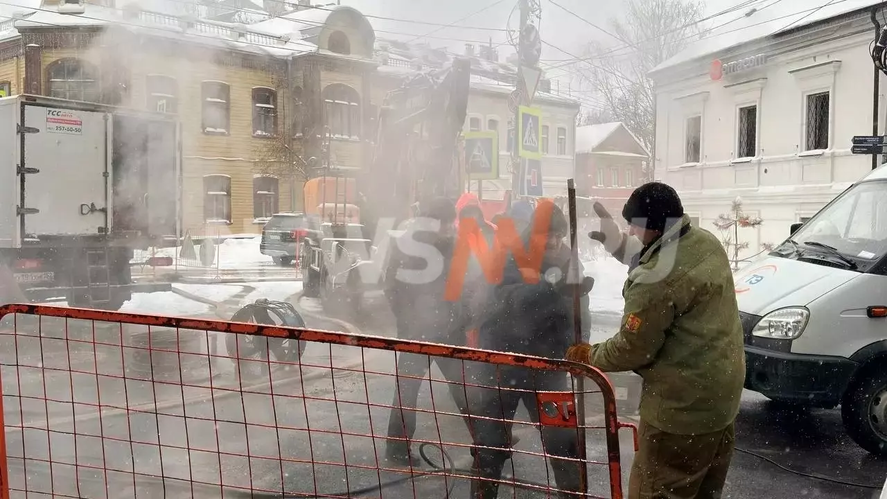 Новые данные о прорыве трубы в центре Нижнего Новгорода