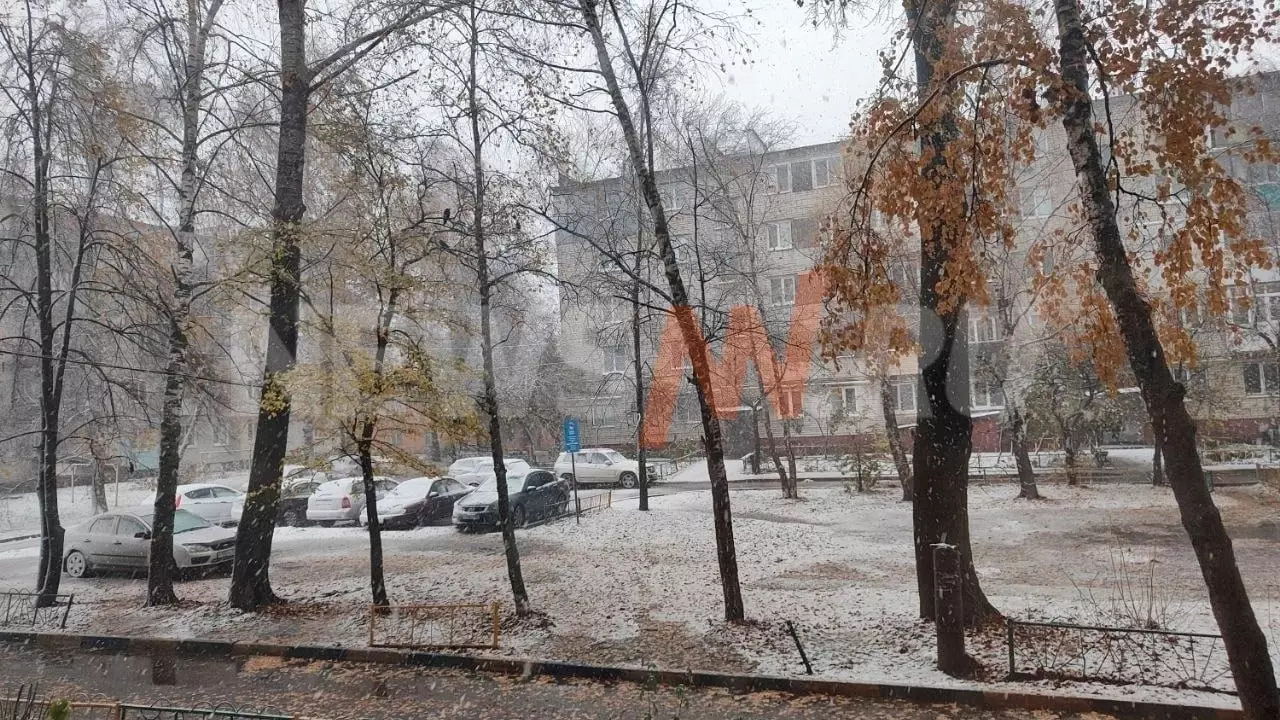 Дождь с мокрым снегом накрыл Нижний Новгород 17 октября 