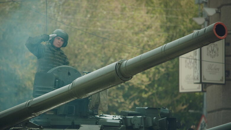 Танковый батальон проходит подготовку на полигоне в Нижегородской области