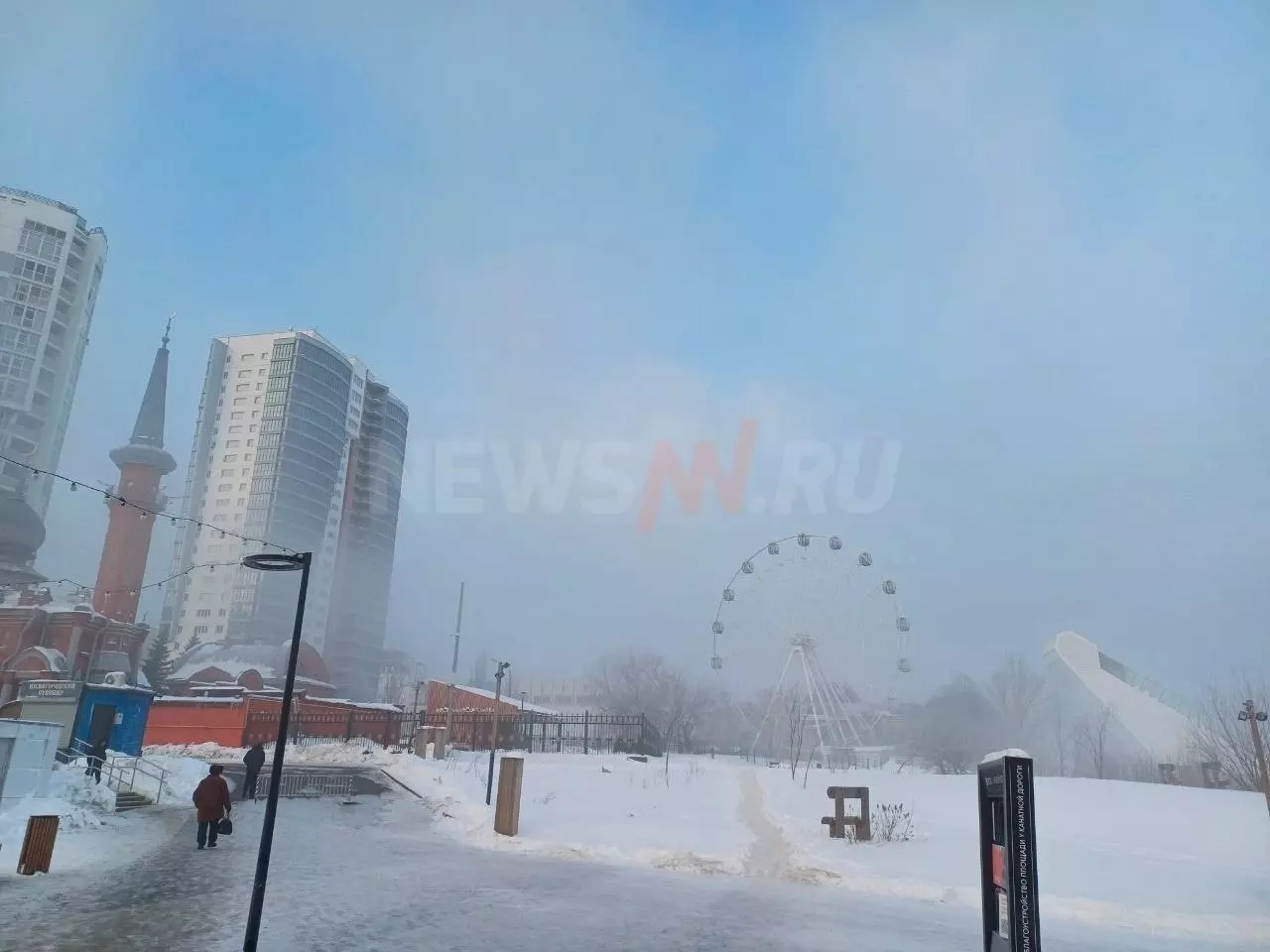 Туман в Нижнем Новгороде 31 января