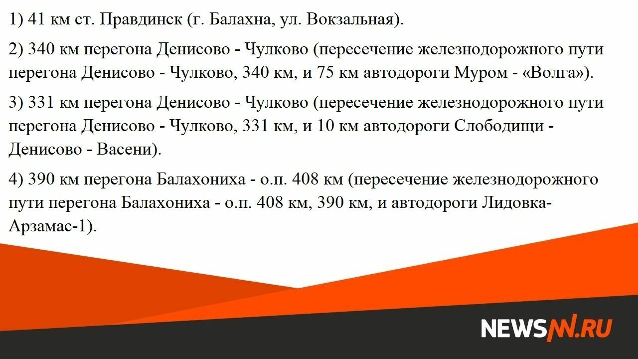 Какие переезды отремонтируют в Нижегородской области в 2023 году