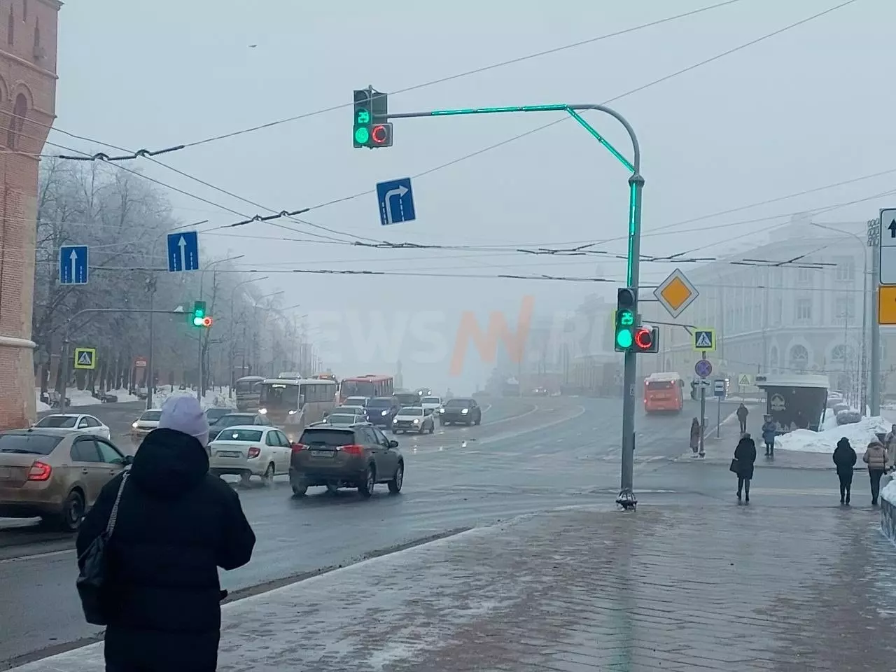 Туман в Нижнем Новгороде 31 января
