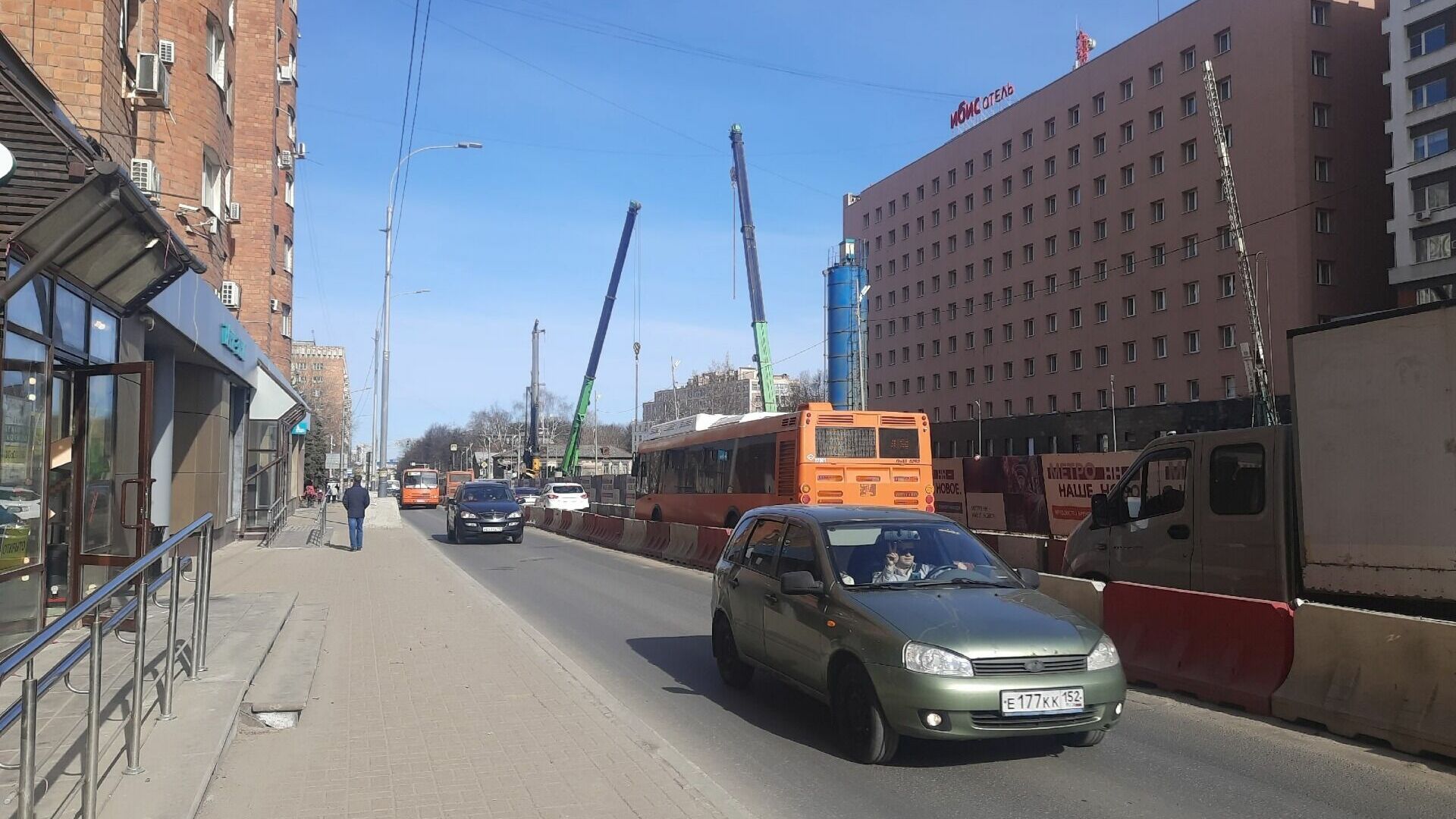 Улицу Горького реконструируют после окончания строительства метро в Нижнем Новгороде