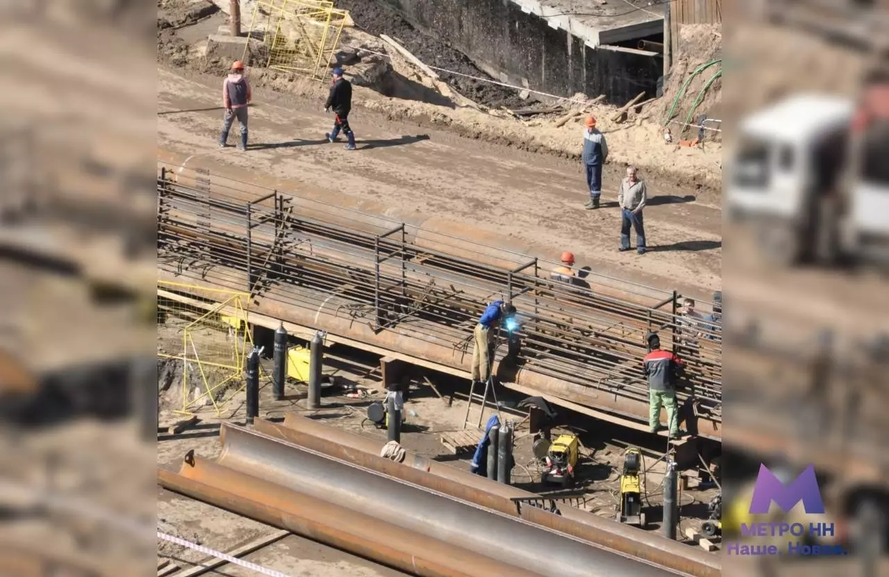 Нижегородцам показали свежие кадры со стройплощадки метро