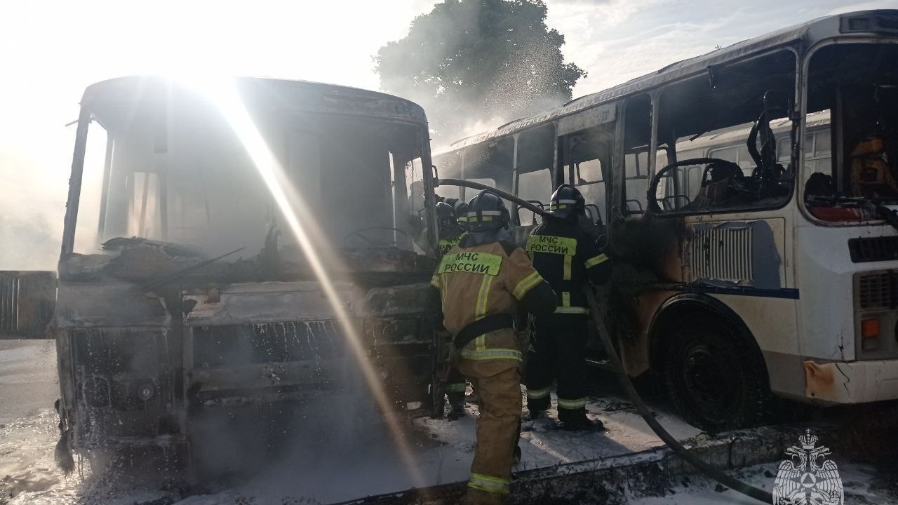 Прокуратура заинтересовалась возгоранием пяти автобусов и «ГАЗели» в Выксе