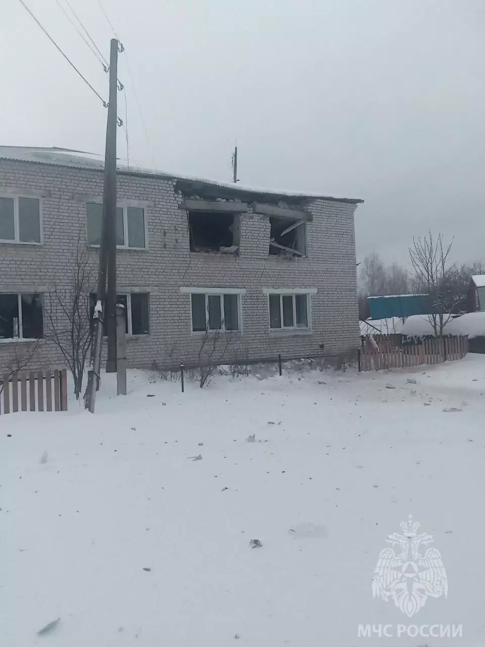 Фото с места взрыва газа в Нижегородской области