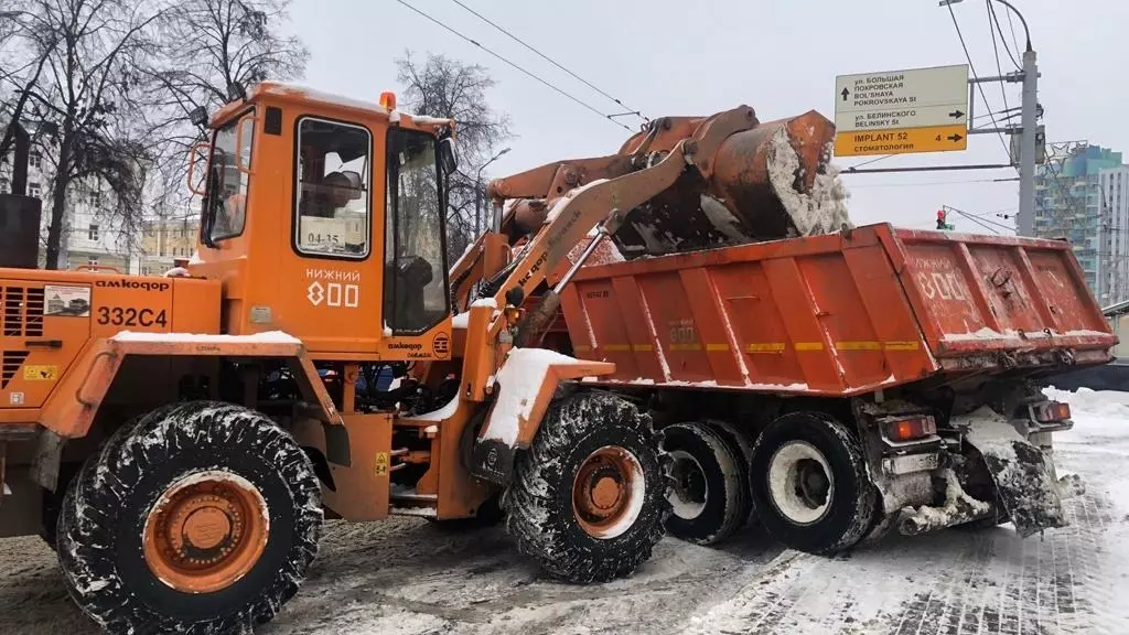 Уборка снега в Советском районе