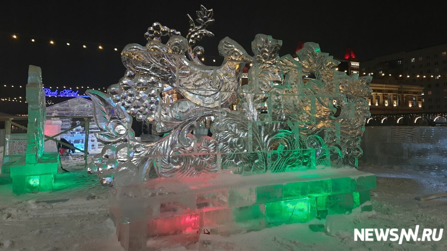 Ледовый лабиринт на Нижегородской ярмарке
