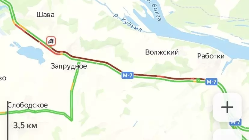 17-километровая пробка в Нижегородской области