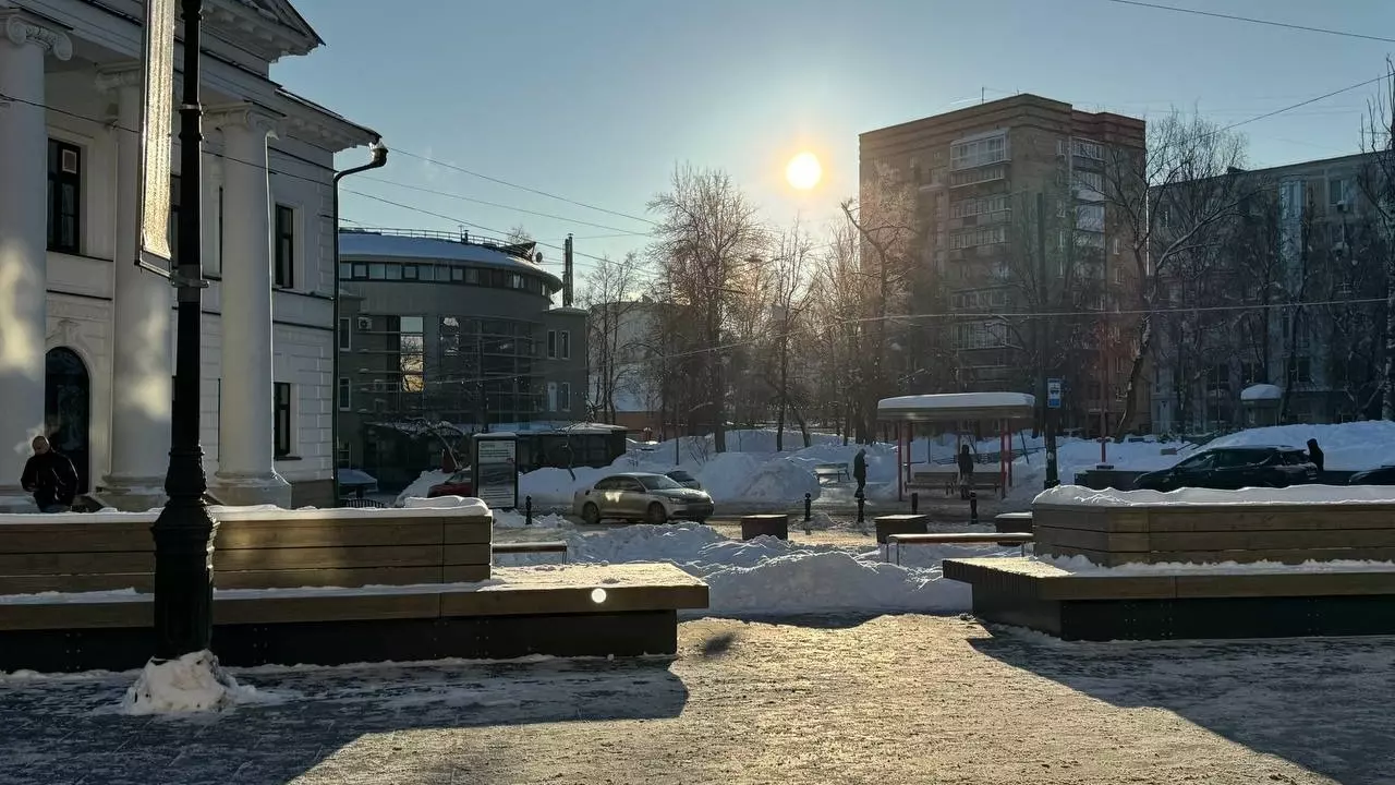 Морозное утро в Нижнем Новгороде