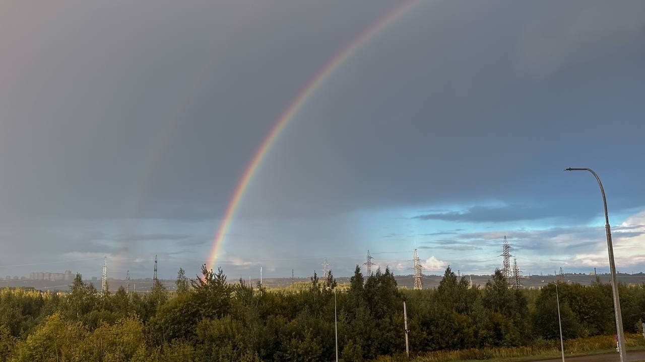 Двойная радуга над Нижним Новгородом