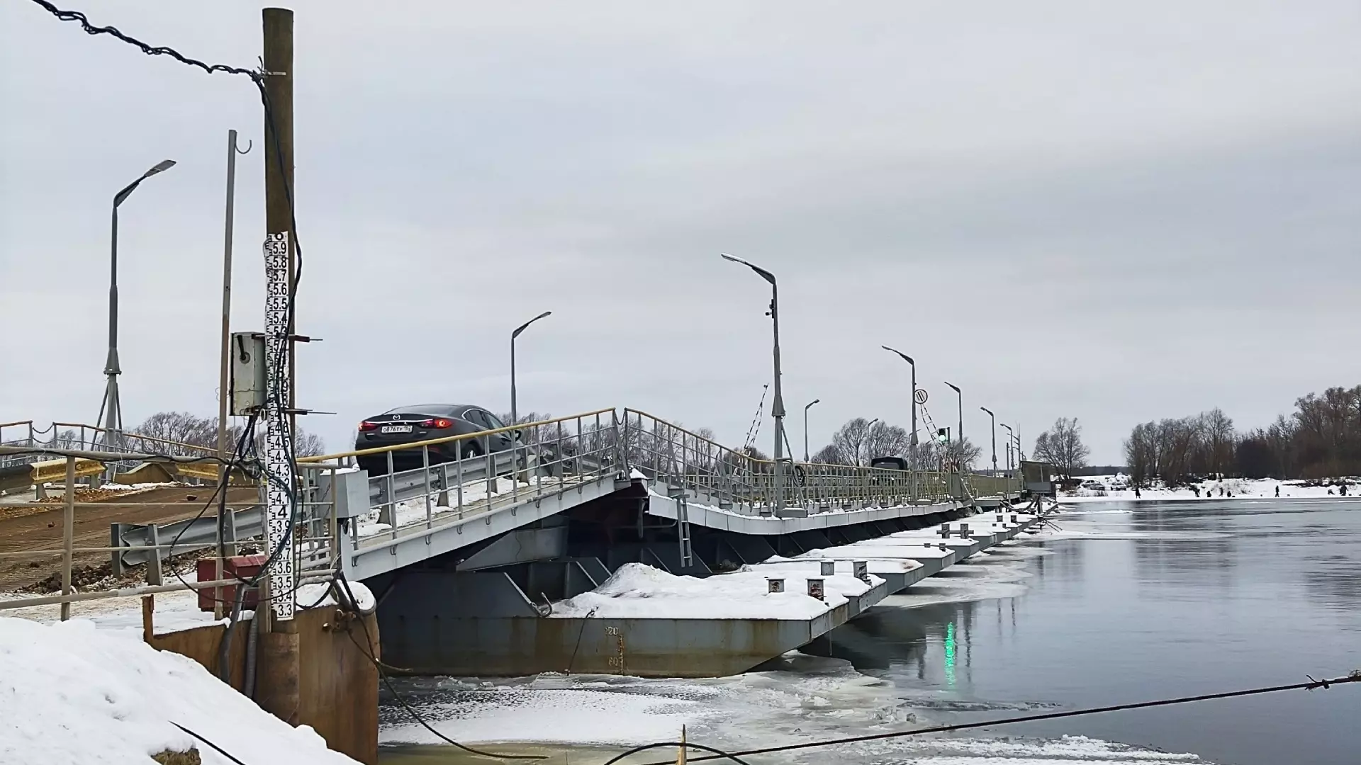 Понтонный мост вновь открылся в Павлове 
