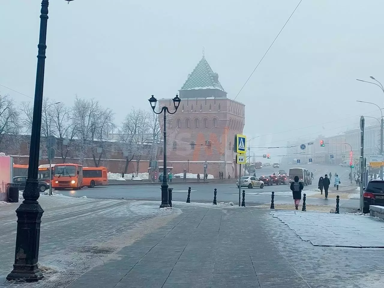 Туман в Нижнем Новгороде 31 января
