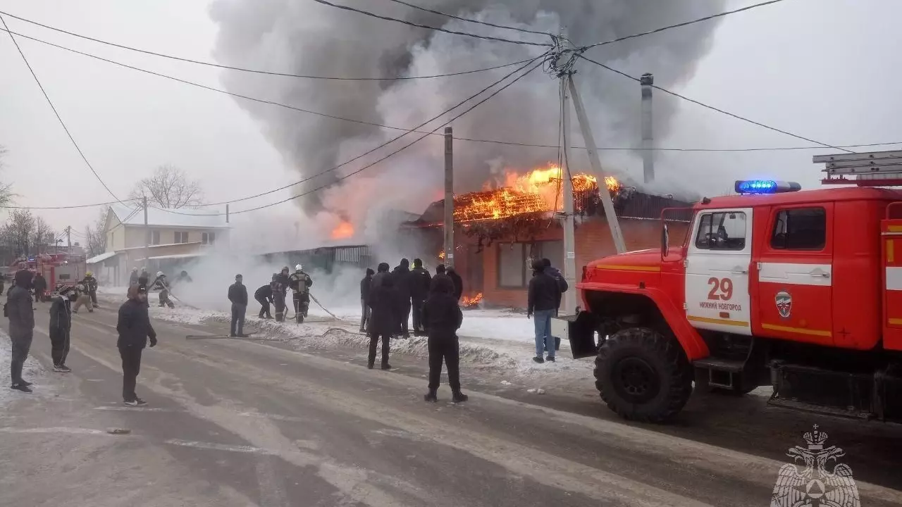 Крупный пожар произошел в Нижнем Новгороде