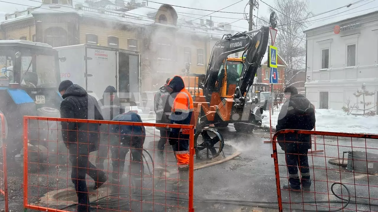 Прорыв трубопровода произошел в Нижнем Новгороде
