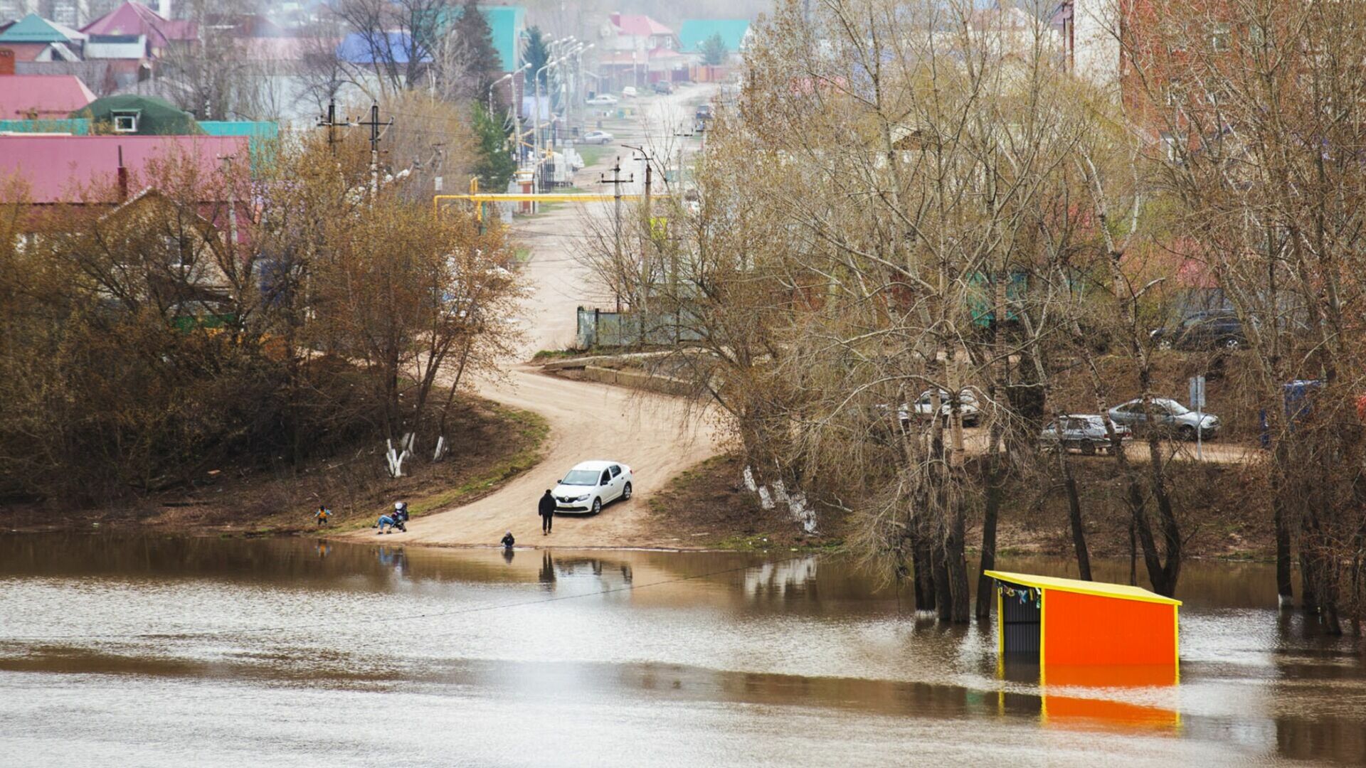 Участок дороги затопило в Воскресенском округе