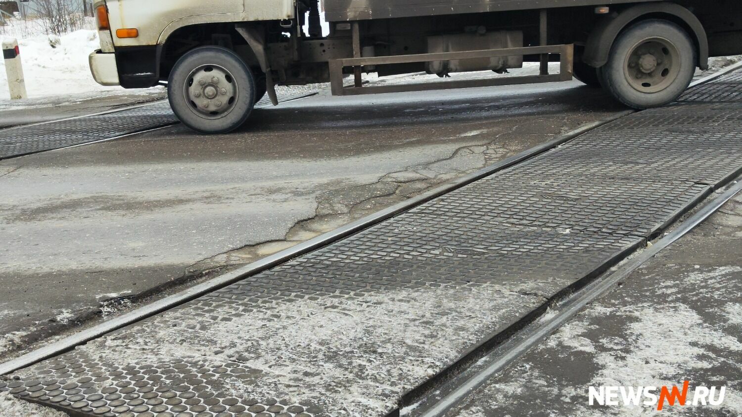 Железнодорожный переезд в Лукино