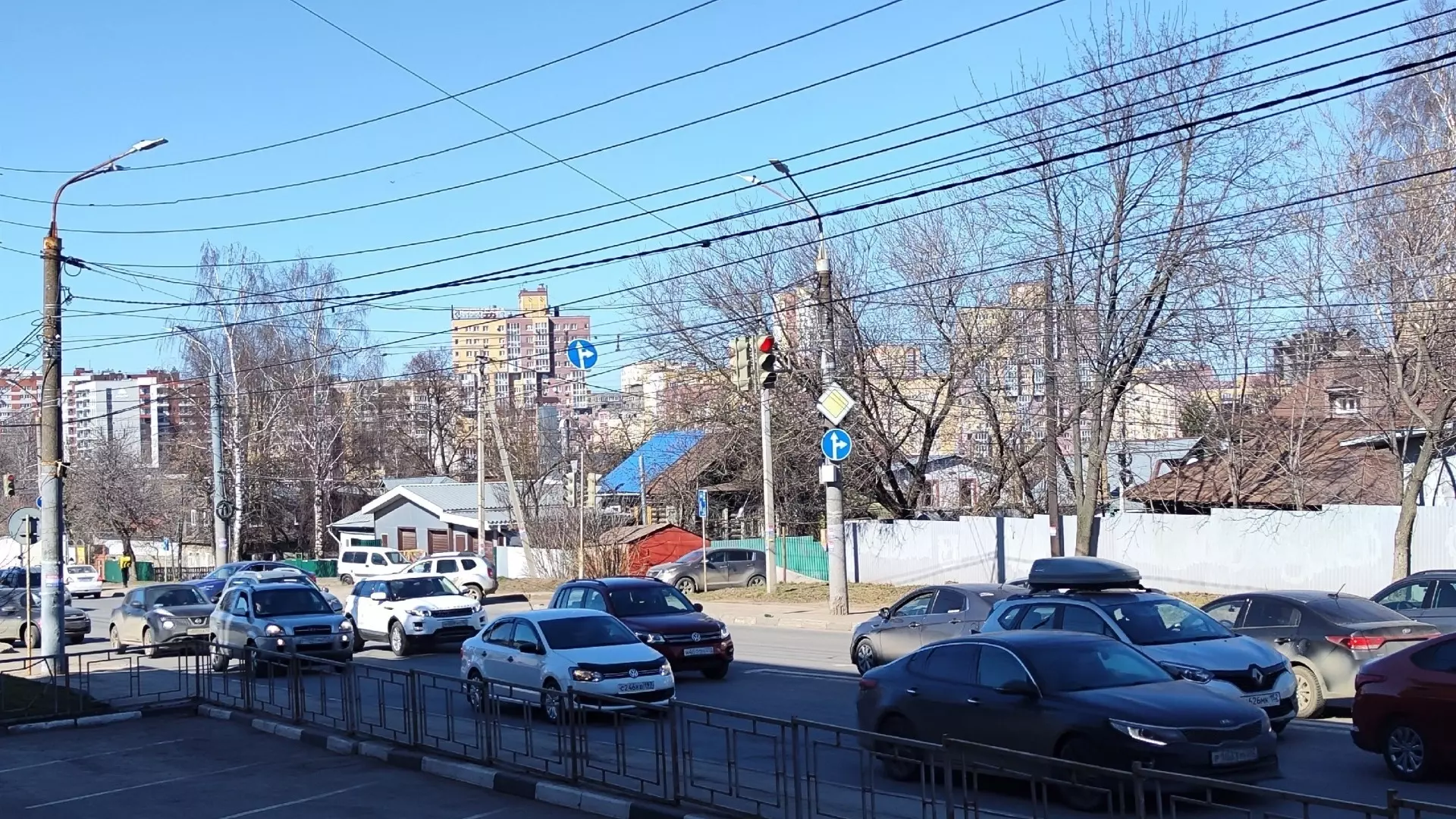 Круговое движение организовали на нижегородском перекрестке 
