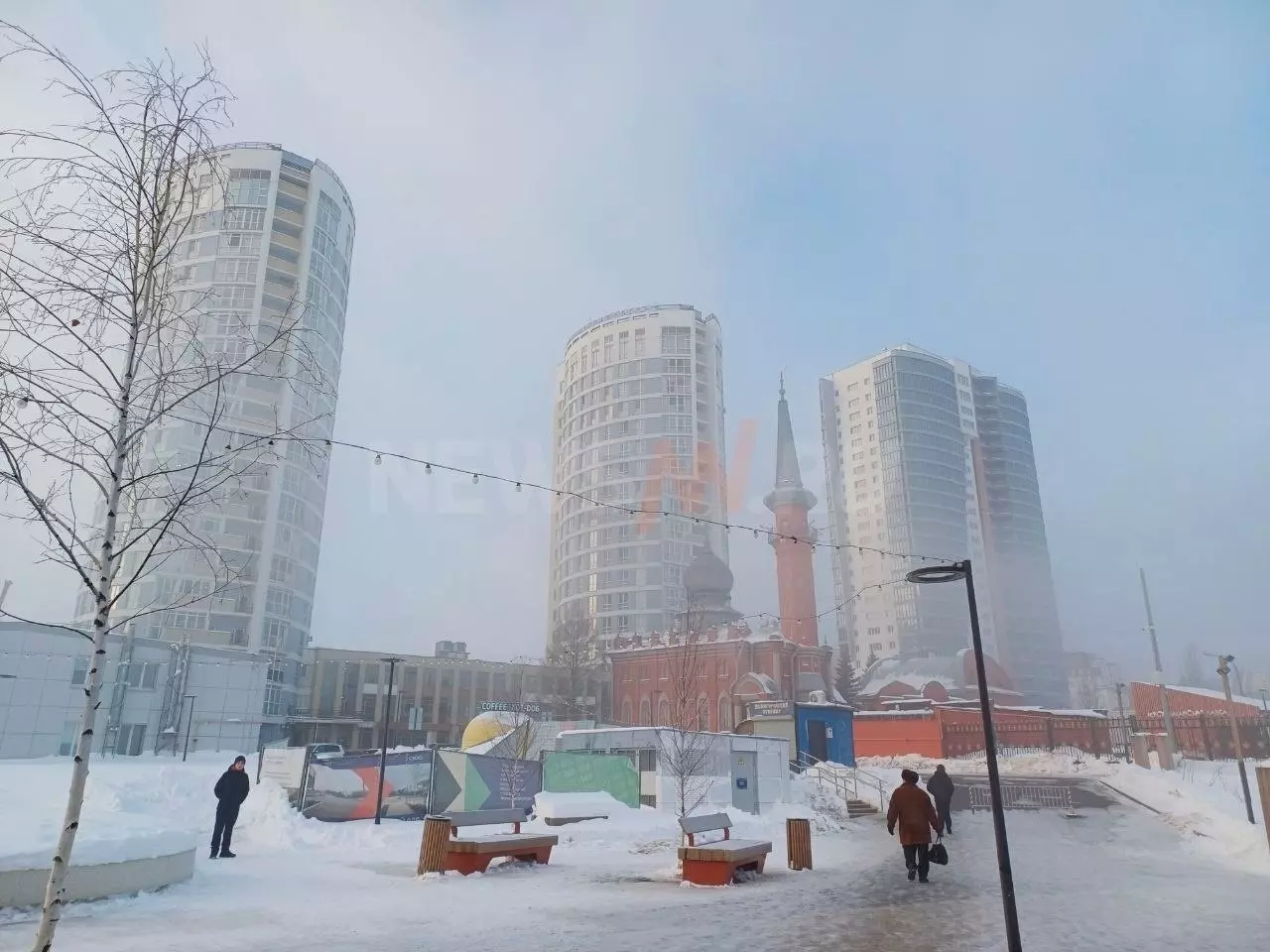 Туман в Нижнем Новгороде 31 января