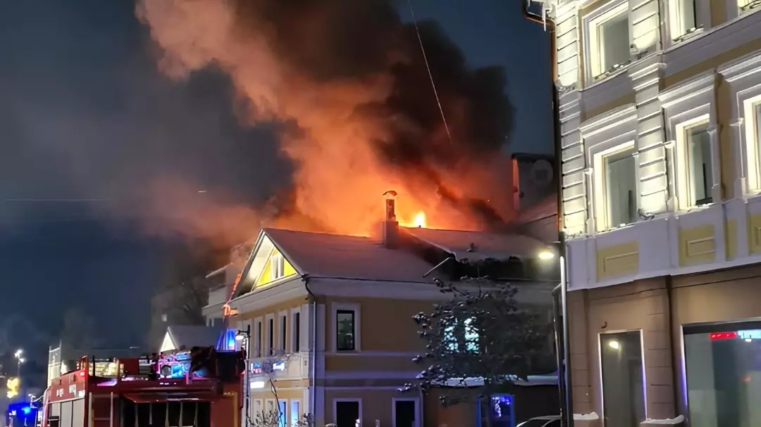 Пожар в кафе на Большой Покровской